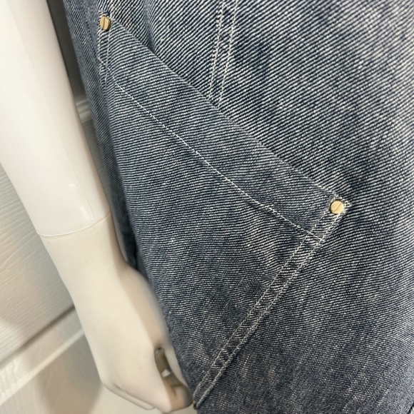 13.Jones New York.NWT.Linen blend material.Midi open vests w/pockets.S Oversized - Picture 5 of 9